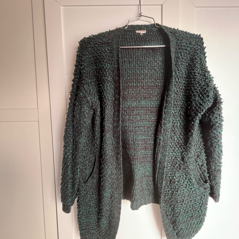 Cozy Green and black Knit Sweater